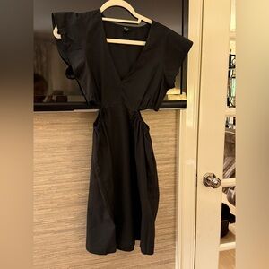 Rails Black Midi Dress